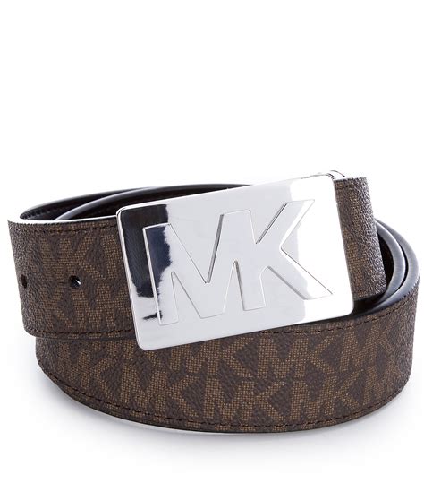 michael kors mens belt logo|Michael Kors belt make small.